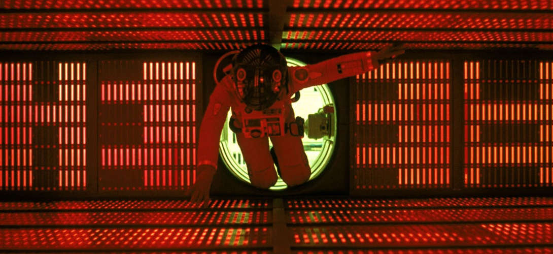 Spaceman floating in HAL room
